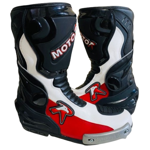 Botas Deportivas Moto R BLANCAS ROJAS