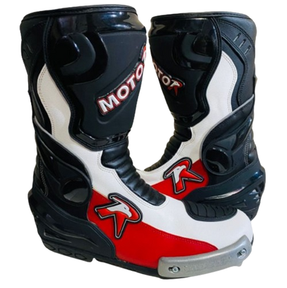 Botas Deportivas Moto R BLANCAS ROJAS