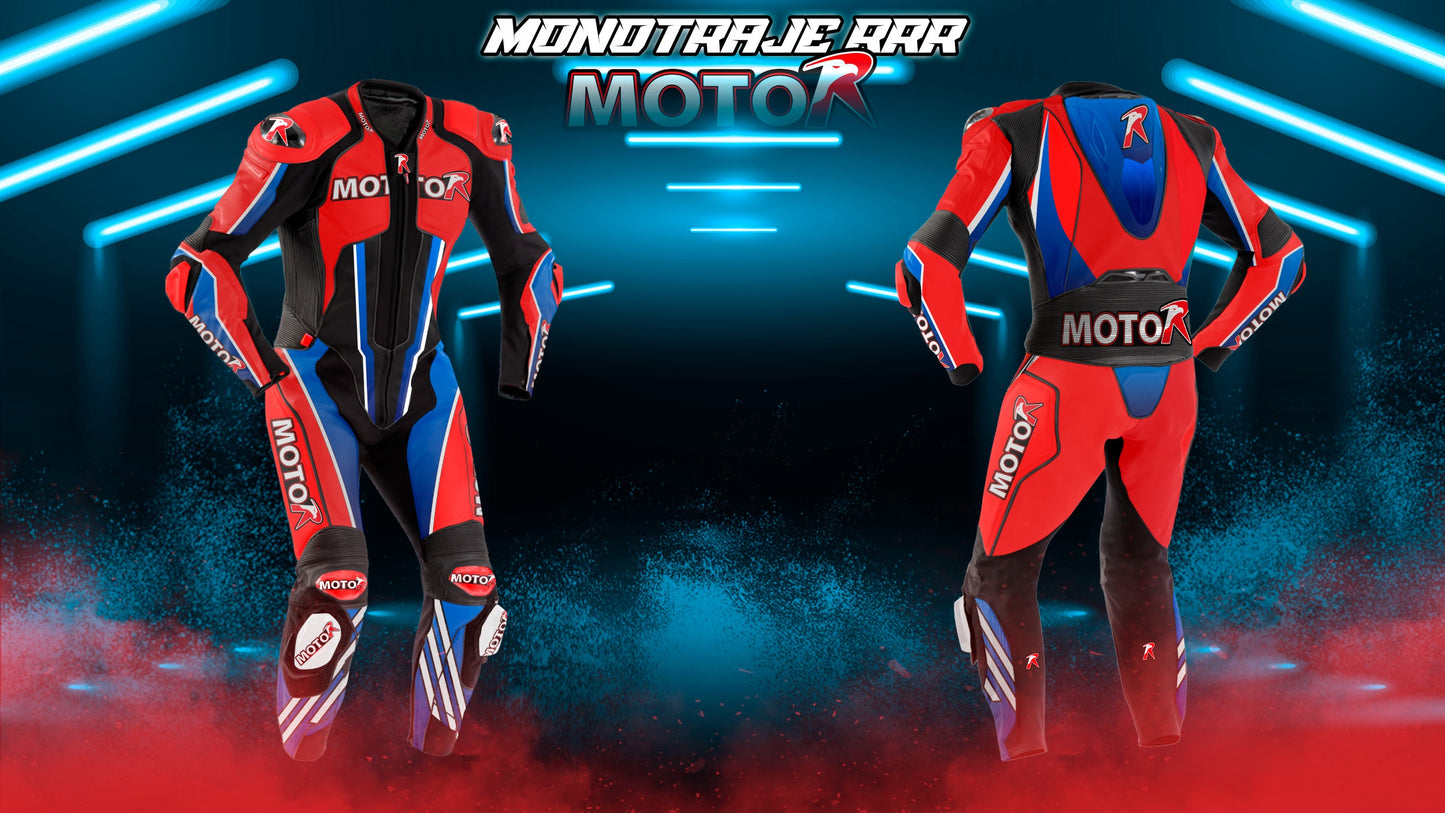Monotraje Moto R AZUL ROJO