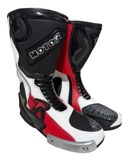 Botas Deportivas Moto R BLANCAS ROJAS