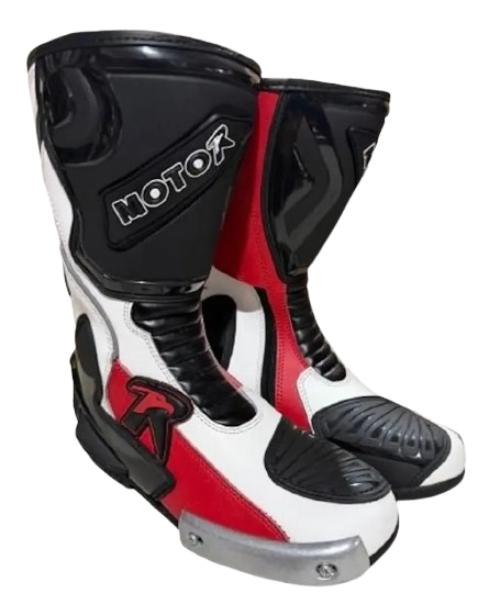 Botas Deportivas Moto R BLANCAS ROJAS