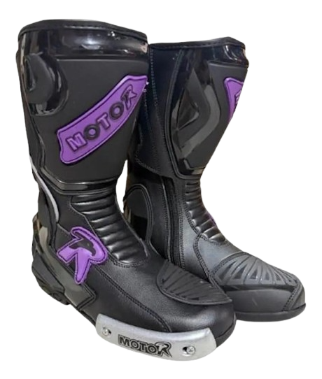 Botas Deportivas MoTO R NEGRO MORADO