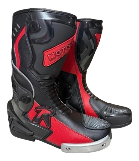 Botas Deportivas Moto R NEGRO ROJO