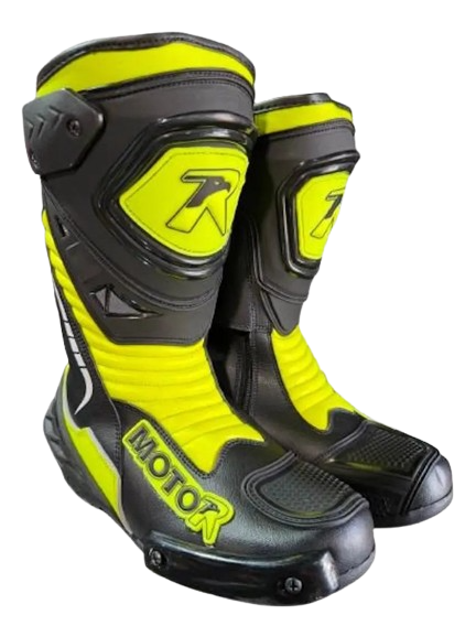 Botas Deportivas Moto R NEGRO AMARILLO FLUO